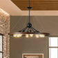 8-Light Retro Farmhouse Chandelier For Kitchen, Living room, Dining