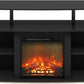 Jensen Open Shelving Storage Fireplace TV Entertainment Center for TV