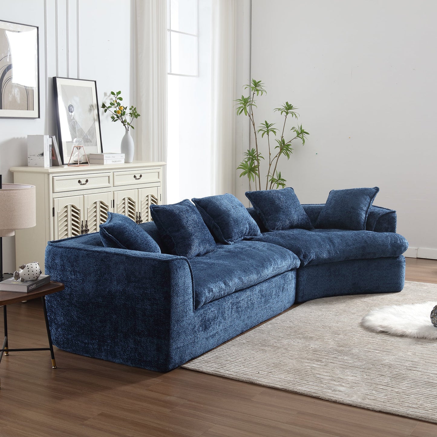 Boucle Sofa 3 Seater for Living Room Oversized Comfy Sofa unique