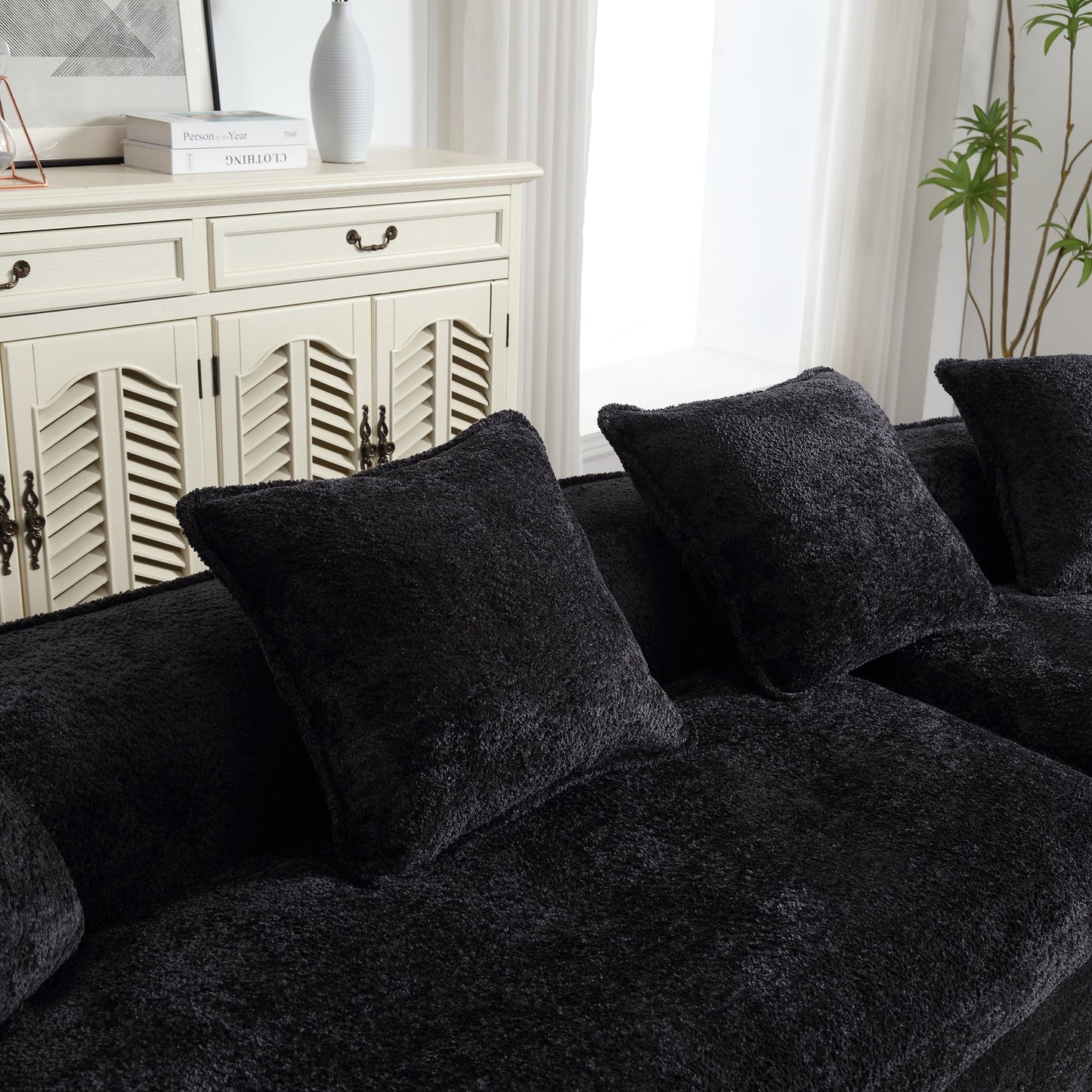 Boucle Sofa 3 Seater for Living Room Oversized Comfy Sofa unique