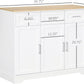 Sideboard Buffet Cabinet with 3 Storage Drawers, Kitchen Cabinet