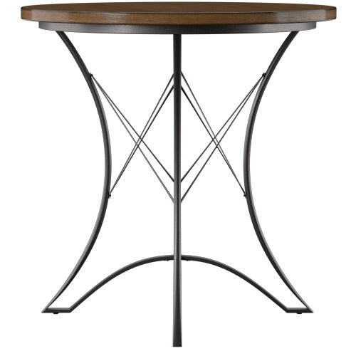 Adele - 3 Piece Dining Set With Round Counter Table - Dark Brown