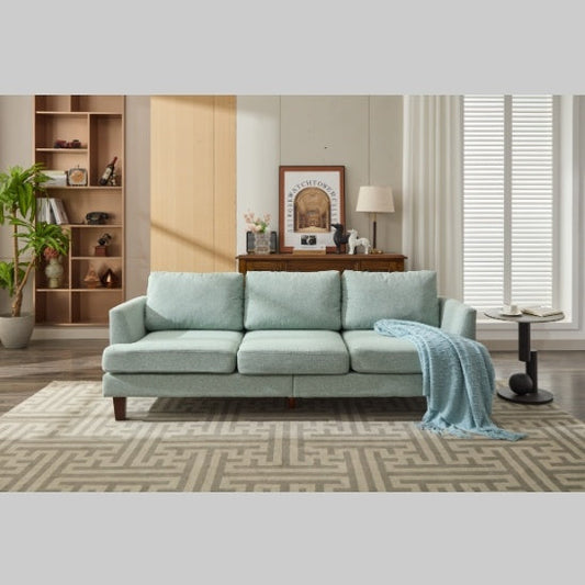 Fabric 3 Seater Couch With 2 USB, Comfortable Sectional Couches And