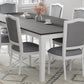 Rustic 7-Piece 78.1inch Extendable Dining Table Set with 18inch