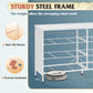 Wide Fabric Dresser, 6 Drawer Dresser TV Stand for 68" TV, Dressers