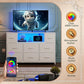 White Dresser for Bedroom, TV Stand for Bedroom for 55 Inch TV with