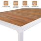 7 Piece Patio Dining Table Set, Outdoor Wicker Furniture Set of 6