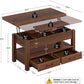 Coffee Table Lift Top, Multi-Function Convertible Coffee Table with