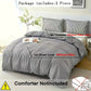 Plaid Quilt Cover 3Piece Bedding Set