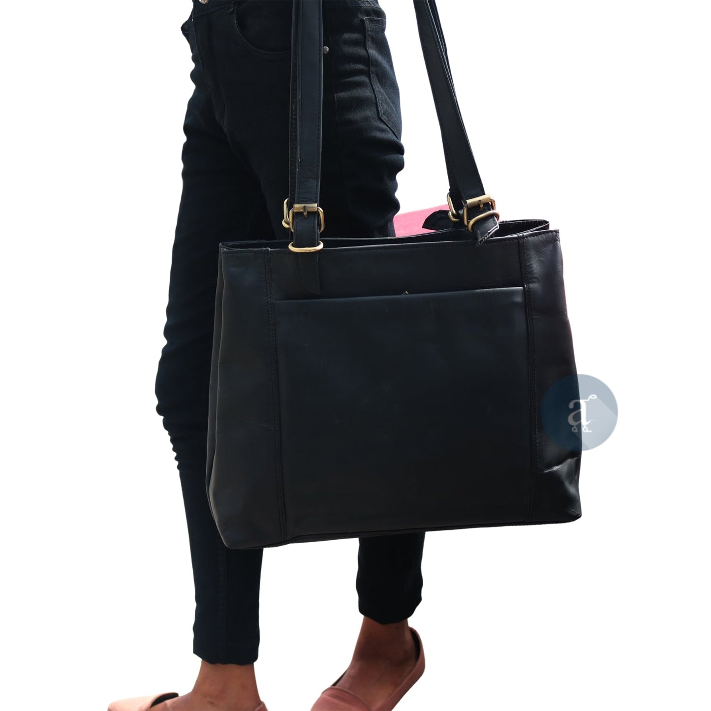 Black Leather Handbags for Women Ladies Tote Shoulder Bags. - Walbiz.com