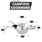Camping Cookware Set, Aluminum
