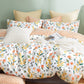 Estella Orange Floral 100% Cotton Reversible Comforter Set
