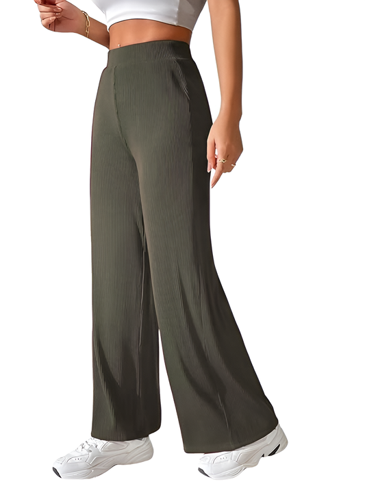 Women Korean Trousers | Women High-Waisted Trousers | KOREAN-COCO-L