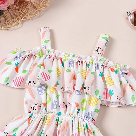 Girl's Lycra Floral Printed Frock Dress for Girls 4-5-YEARS