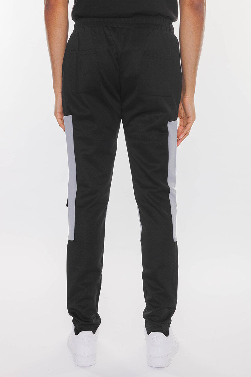 COLOR BLOCK CARGO TRACK PANTS