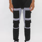 COLOR BLOCK CARGO TRACK PANTS