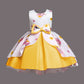 Girl's Satin Floral Printed Frock 4-5-YEAR