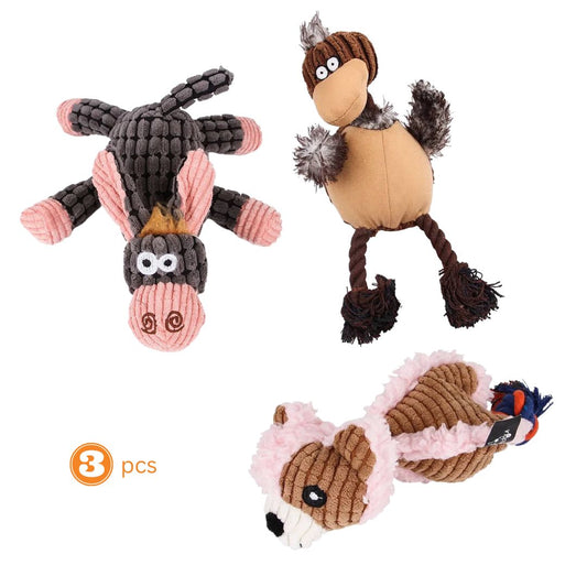 Fast Shipping 3 pack assorted Dog toys