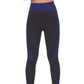 Trois Seamless Legging - Black with Navy