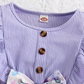 Girl's Lycra Floral Printed Frock Dress for Girls 6-12 months