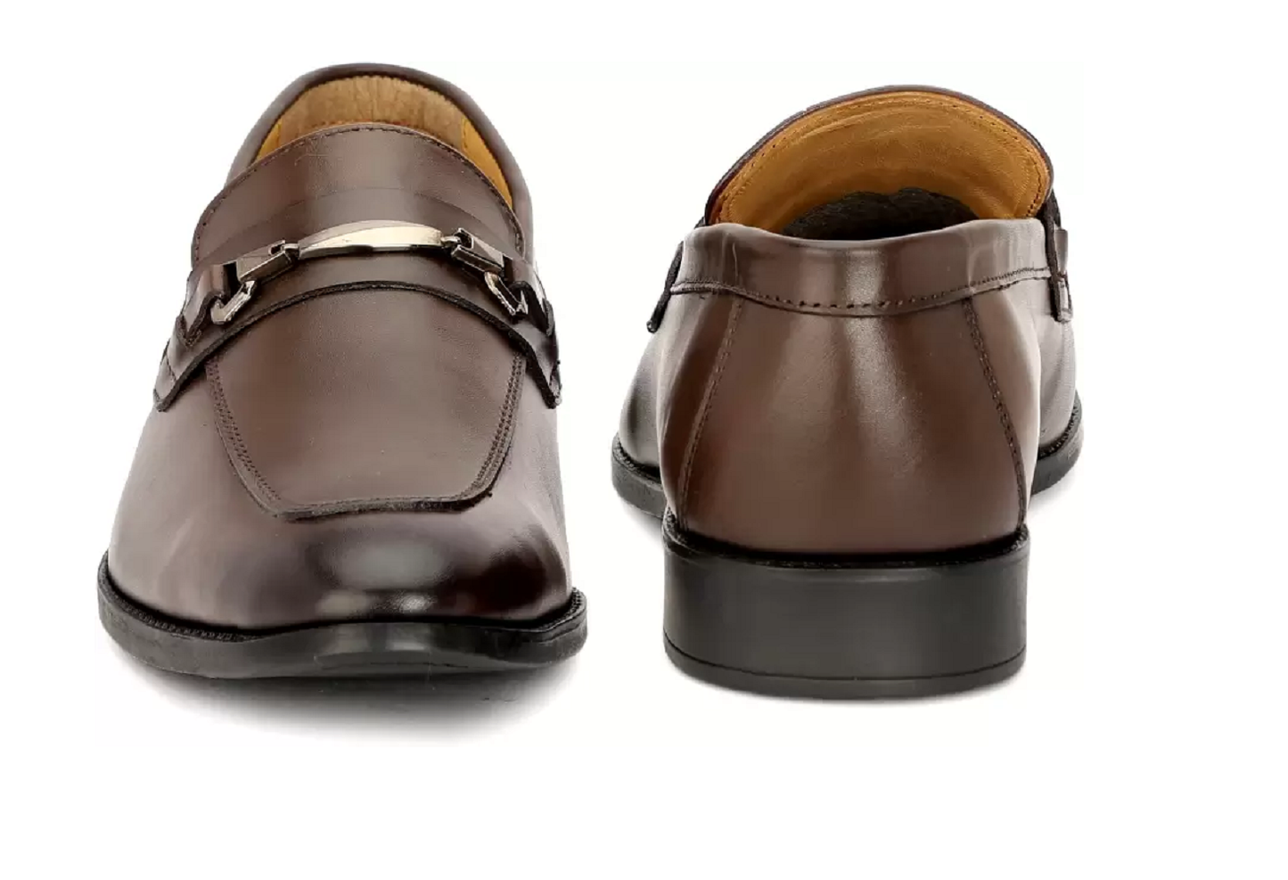 Men's Pure Leather Comfortable & Stylish Shoes(Brown)(UK Size- 8)