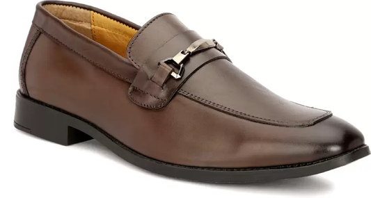 Men's Pure Leather Comfortable & Stylish Shoes(Brown)(UK Size- 9)