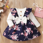 Girl's Lycra Floral Printed Frock Dress 3-4 Years