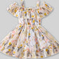 Girl's Lycra Floral Printed Frock Dress for Girls 2-3-YEARS