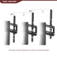 Multi-function TV Stand Height Adjustable Bracket Swivel 3-Tier