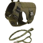 Fast Shipping Military Dog Tactical Harness and Leash Set