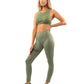 Huntington Sports Bra - Olive Green