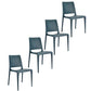 Set of 4 patio dining chair commercial grade