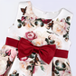 Girl's Satin Floral Printed Frock 5-6-YEARS