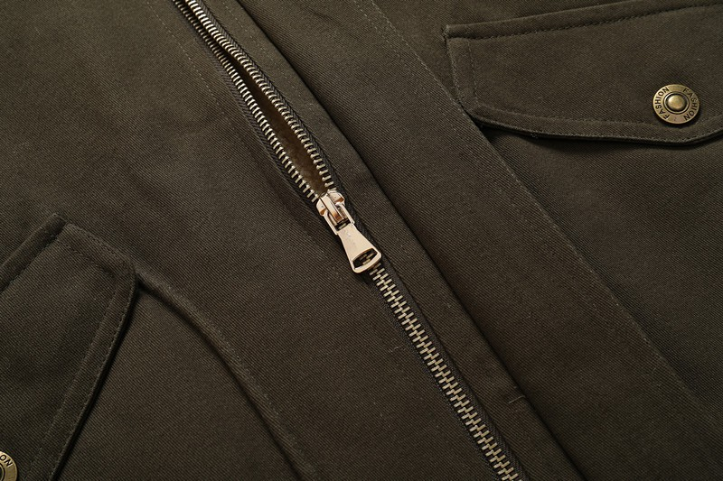 Men's Fashion Casual Fleece-lined Washed Coat