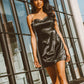 Carlotta Satin Slip Mini Dress