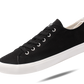 Retro Black/White Canvas Sneakers Unisex Size - Cushioned Insole