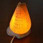 Spotted Orange Cone Sea Shell Table Lamp