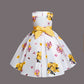 Girl's Satin Floral Printed Frock 4-5-YEAR