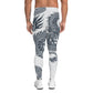 Dragon Leggings for Men White and Gray