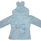 Fleece Robe With Hoodie Blue