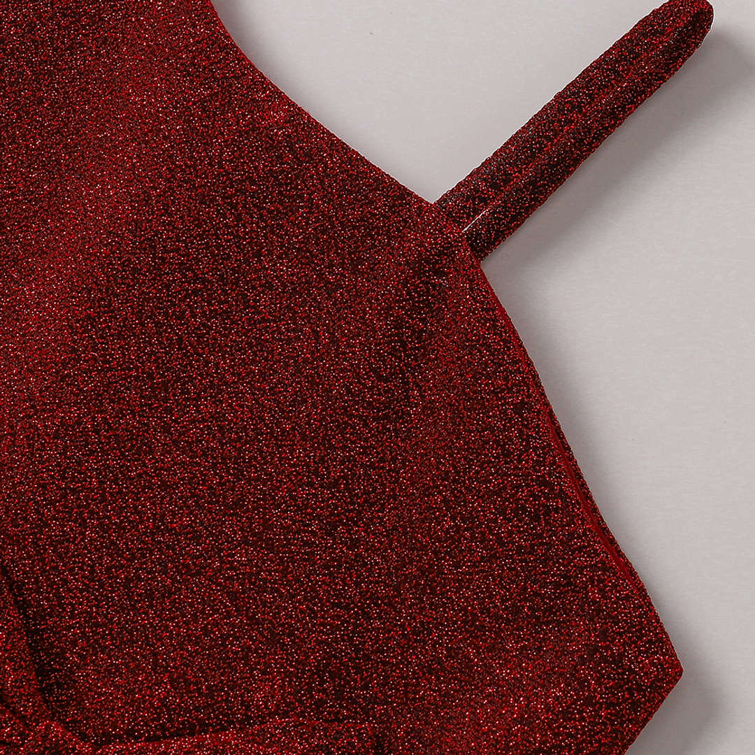 Girl's Korean Zari Lycra Frock Dress for Girls 2-3-YEAR