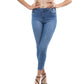 Talus High Waisted Skinny Jeans - Blue