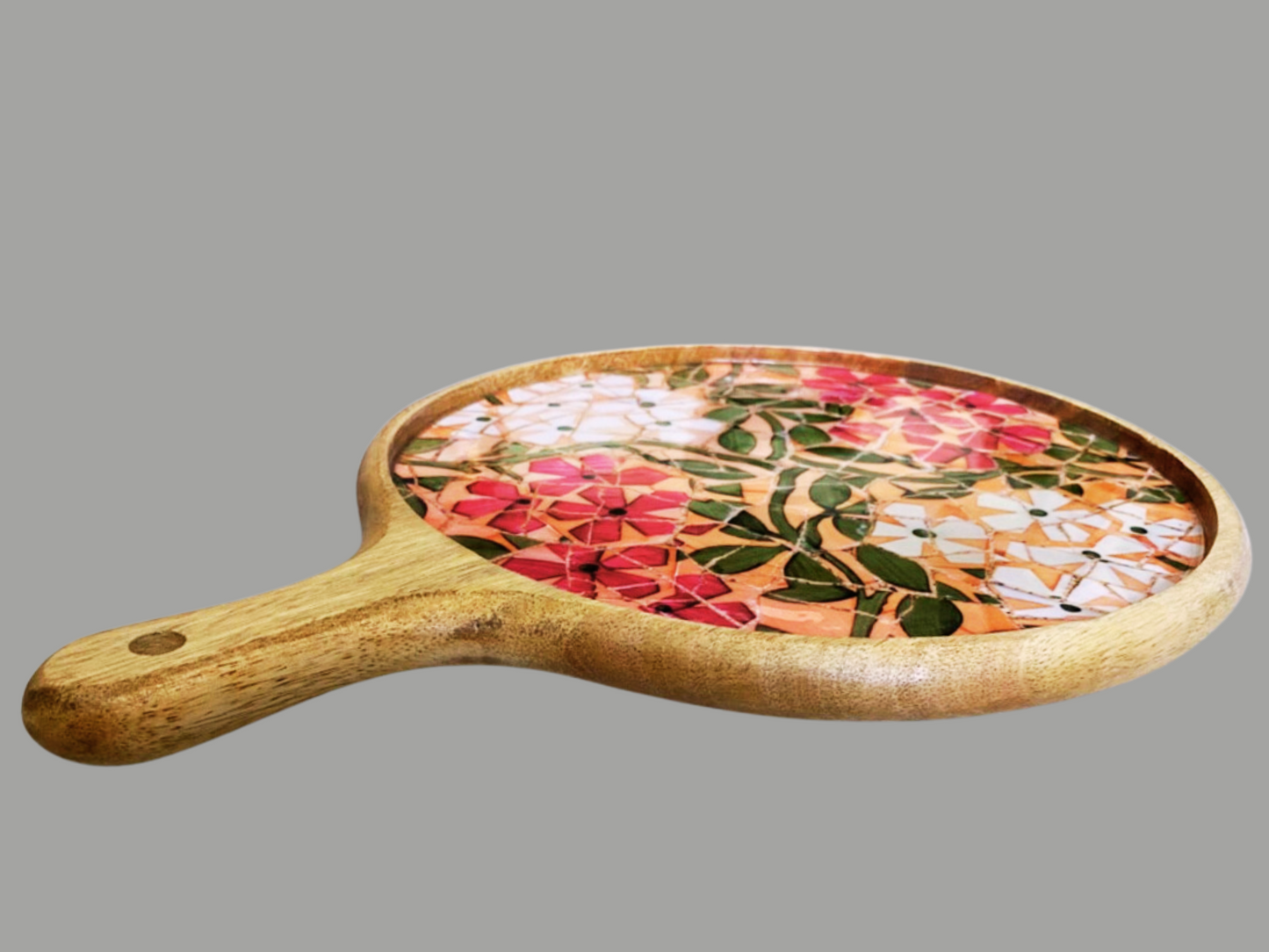 Charcuterie Board Pizza Serving Platter and Tray, Mango wood