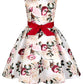 Girl's Satin Floral Printed Frock 5-6-YEARS