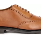 Pure Leather Brogues Shoes For Men(Color- Tan)(UK Size- 7)