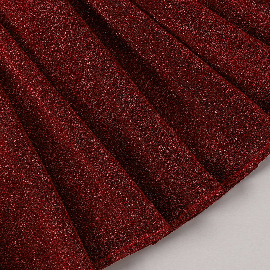 Girl's Korean Zari Lycra Frock Dress for Girls 3-4-YEARS