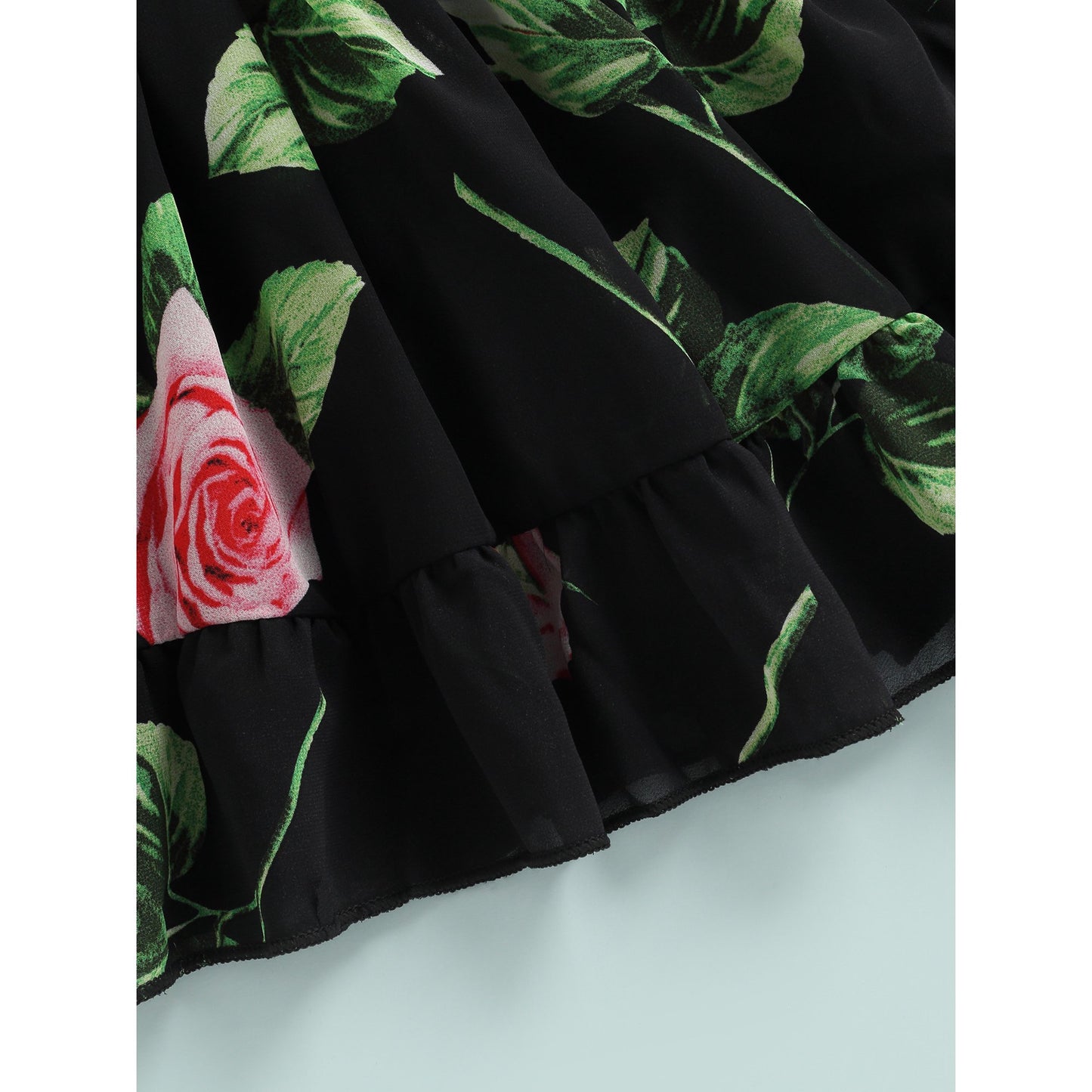 Girl's Lycra Floral Printed Frock Dress for Girls 1-2 Year