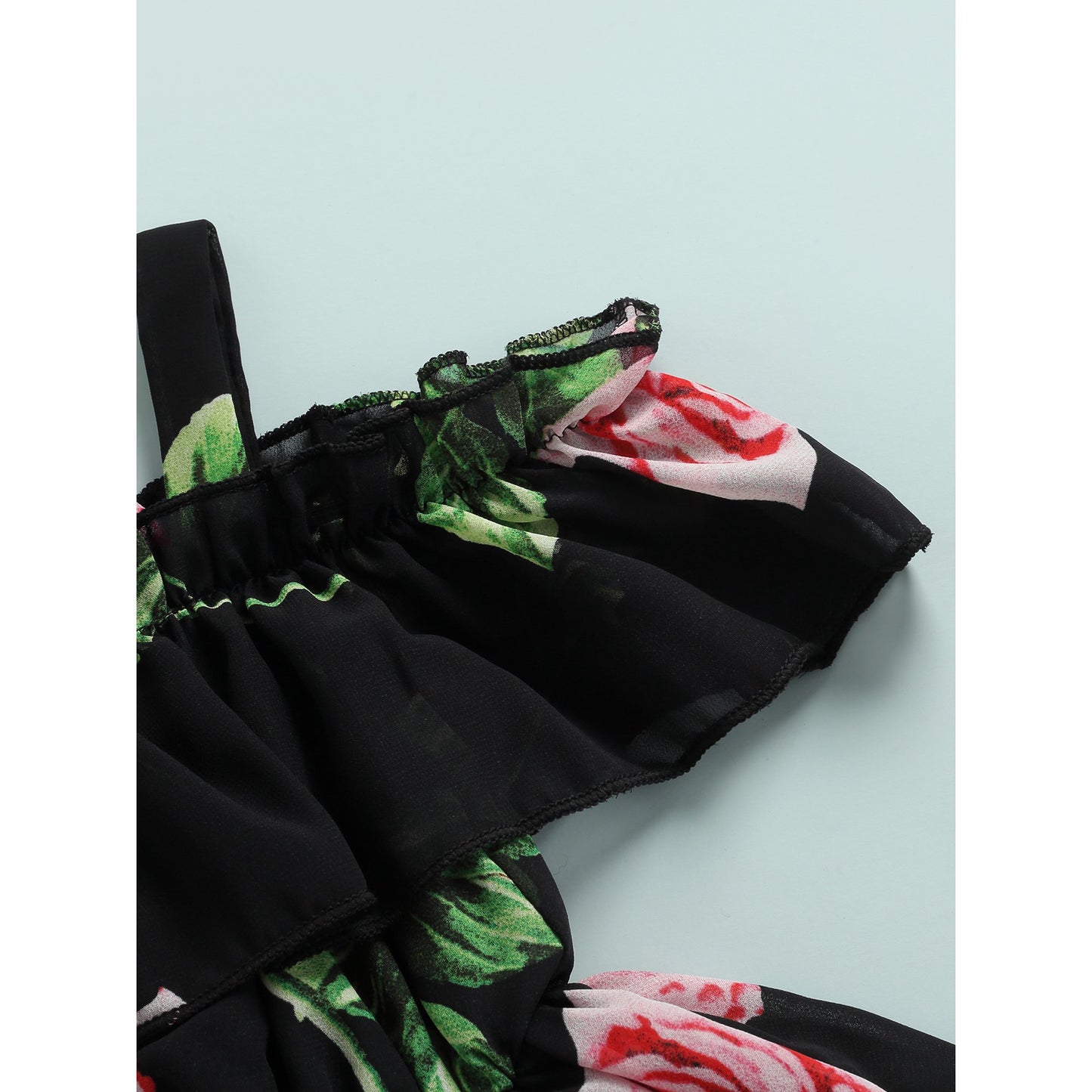 Girl's Lycra Floral Printed Frock Dress for Girls 1-2 Year