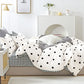 Clark Black and White Polka Dots 100% Cotton Comforter Set