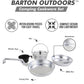 Camping Cookware Set, Aluminum